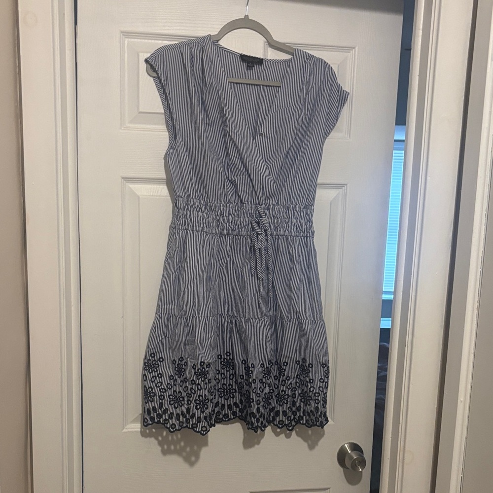 Rachel Zoe Navy and White Striped Mini Dress